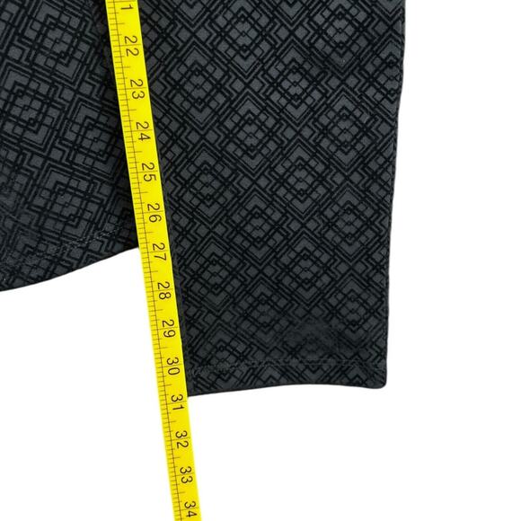 NYDJ Black Geometric Velvet Pattern Art Deco Pants Pull‎ On Womens Size 16 - Picture 11 of 11